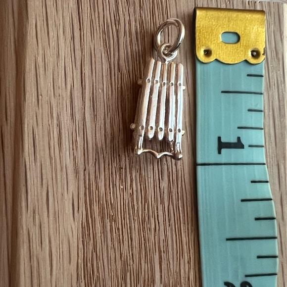 Winter Sled Charm Vintage Sterling Silver NOS Winter Sled Pendant - Picture 7 of 9